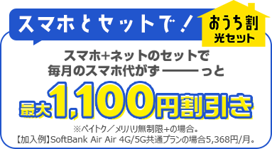 受付期間中に新たにSoftBank Airをお申し込みで、適用条件をすべて満たしたお客さまを対象に、SoftBank Airの月額を24ヵ月目まで割引き！税込2,970円でSoftBank Airが24ヵ月目まで使える！
